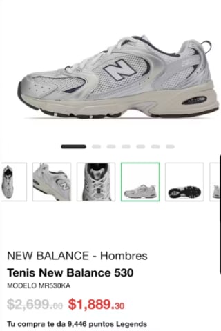 Tenis New Balance 530 por $1,397 por $1,889 | Innvictus