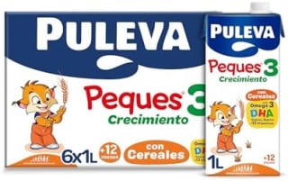 Pack 6 X 1l de Puleva Peques 3 Cereales Leche de Crecimiento +12 Meses por 5.1€