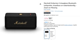 Marshall Emberton II - Bluetooth Speaker voor €80,33 bij Amazon