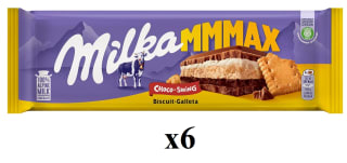 6 x MILKA Chocolate con leche relleno de galleta 300 g por 14.61€