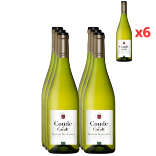 Conde de Caralt Vino Blanco Seco D.O. Catalunya Botella 6 x 75 cl por 12.99€