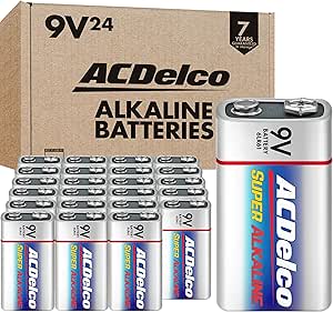 24 Pack 9V Alkaline Batteries Amazon Deal £6.97