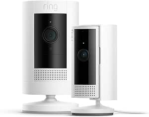 Ring Stick Up Cam (batterij) + Binnencamera (2e generatie) voor €34,99 bij Amazon