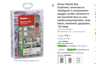 Fischer 535971 DUOPOWER Assortimentsdoos pluggen voor €11,12 bij Amazon