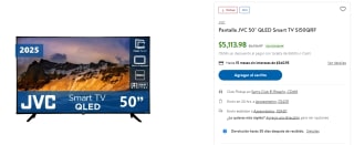 Smart TV JVC 50" QLED SI50QRF por $4,499 | Sam's Club