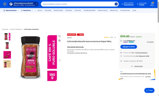 Café Nescafé Reserva Mexicana Xiapan 180g por $114 | Walmart