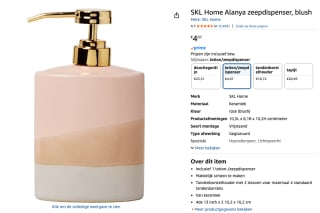 SKL Home Alanya zeepdispenser voor €4,07 bij Amazon