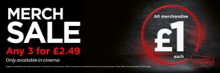 All film cups & premium merchandise £1 at Cineworld