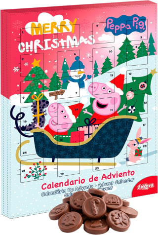 Calendario de Adviento Chocolate Superman, Peppa Pig o Elfo por 2.65€