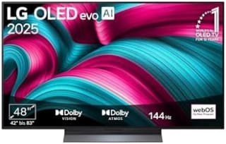 Téléviseur 48" LG OLED48C5 - OLED Evo, 4K, 144 Hz, HDR10 à 698,99€