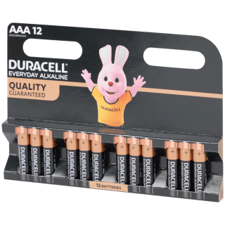 Lot de 12 piles Duracell AAA à 4,44€