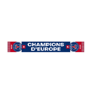 Écharpe PSG Champions D'Europe à 4,80€