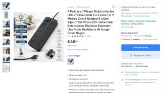 Multicontacto Felicasa 8+3+1 por $69 | Ahorro Mercado Libre