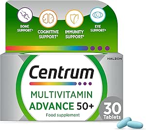 Centrum Advance 50+ Tablets Multivitamin & Mineral Supplements 30 Tablets (£2.49/ £2.