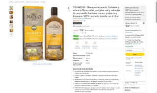 TIO NACHO Shampoo Aclarante 415 ml por $59 | Amazon