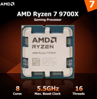 Procesador juegos CPU AMD Ryzen 7 9700X R7 AM5 por 210.50€