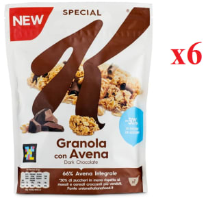 6 x Kellogg's Special K Granola Chocolate Negro 320g por 11.86€