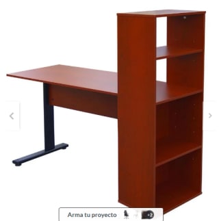 Escritorio estante 120x53x126 cm melamina cerezo Rebaja $34.990 en Sodimac, Chile