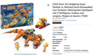 LEGO Sonic the Hedgehog Super Shadow vs. Biolizard voor €27,99 bij Amazon