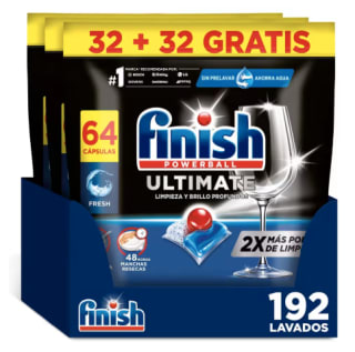 Finish Powerball Ultimate 192 Pastillas para Lavavajillas por 24.85€