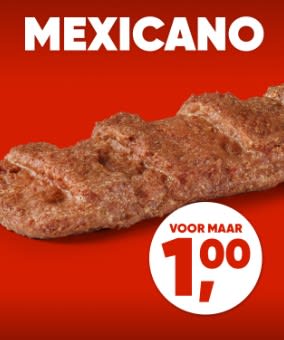 Mexicano voor €1 bij Kwalitaria