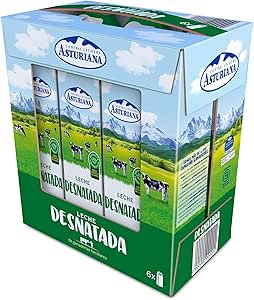 Pack 6x1L de Leche Desnatada Central Lechera Asturiana a 4.24€