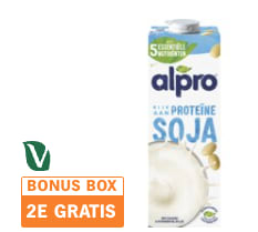 1+1 gratis op Alpro Sojadrink bij de AH