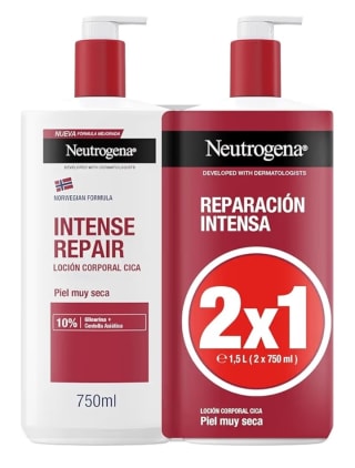 Pack 2×1 Neutrogena Reparación Intensa por 11.20€.