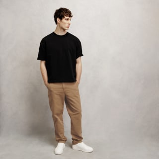 Pantalon loose en coton lin à 15€