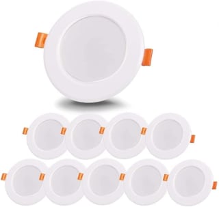 10 focos Bonnov Empotrable Led Techo Impermeable, 3000K 8W por 9,49€