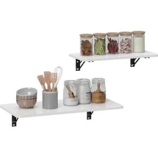 HOMCOM juego de 2 mesas plegables de pared por 31,99€
