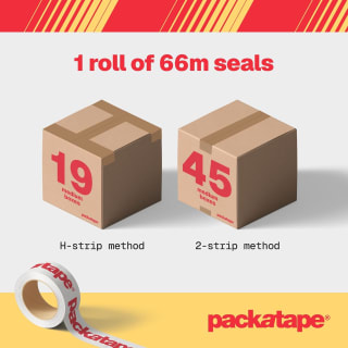 Packatape 6 Rolls (48mm x 66m) for £5.99 at Amazon