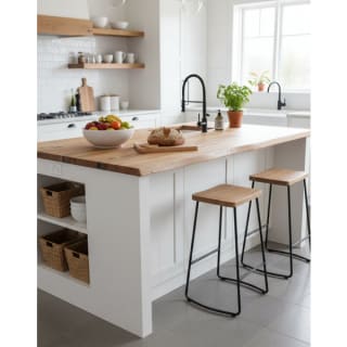 Plan de travail chêne massif naturel 250 x 65 x 4 cm pour 149€ chez Brico Dépôt