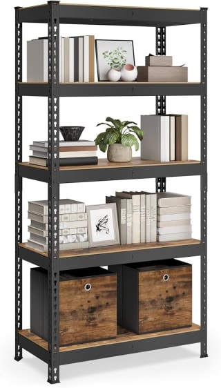 SONGMICS Estantería Pesada de 5 Niveles 45x90x180cm por $1,050 en Amazon