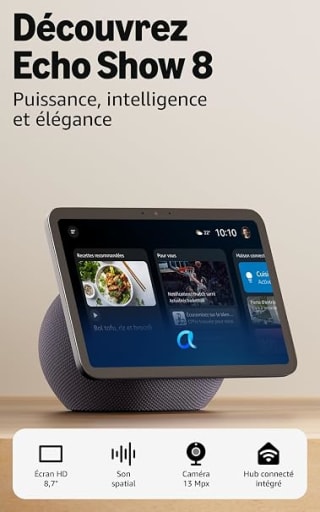 Amazon Echo Show 8 (nouvelle génération) pour 134,99€ chez Amazon