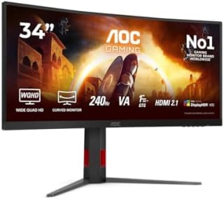 AOC Gaming CU34G4Z 34 inch WQHD curved-monitor voor €280,99 bij Amazon