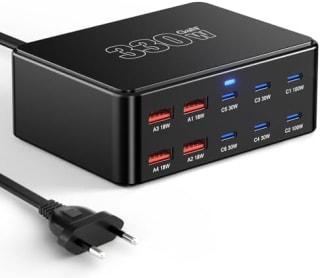 Sefitopher Chargeur USB C 330 W (10 ports) pour 23,87€ chez Amazon
