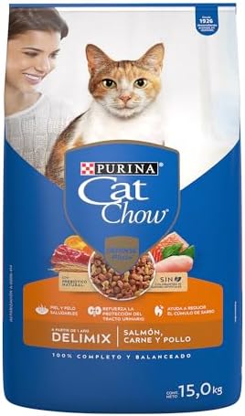 Purina Cat Chow Adulto Delimix 15Kg por $518 en Amazon