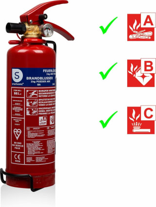 Smartwares 10.018.56 — Brandblusser Poeder 1 kg voor €16 bij Bol
