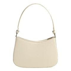 Bolso bandolera para Mujer PU cuero blanco, cremallera y gran capacidad por 4.99€