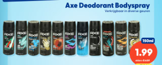 Alle Axe deodorant voor €1,99 bij Die grenze