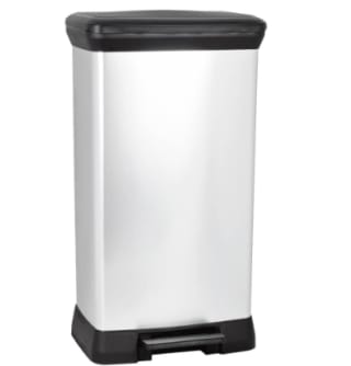 Poubelle rectangulaire à pédale, CURVER Decobin 50L à 29,99€