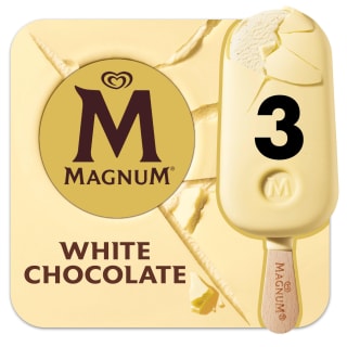 Magnum White Chocolate Ice Cream Sticks 3 x 100ml - £2