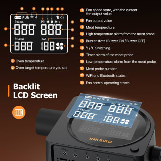 INKBIRD ISC-028BW barbecue temperatuurcontroller voor €97,99 bij Amazon