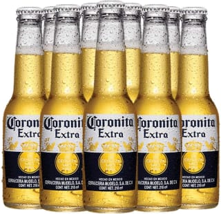 Cerveza Clara Coronita Extra (24 x 210ml) por $249 en Amazon