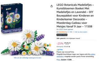 LEGO Botanical Collection Madeliefjes Bloemen voor €11,29 bij Amazon