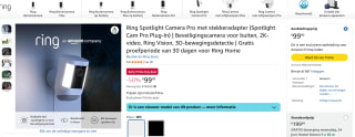 Ring Spotlight Cam voor €99,99