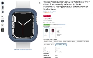 OtterBox Watch Bumper voor Apple Watch voor €4,79 bij Amazon