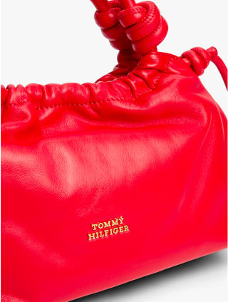 Bolso bandolera Tommy Hilfiger piel suave roja por 99,00€