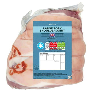 Sainsbury's British Fresh Large Pork Shoulder Joint for £2.50 per kg at Sainsbury's